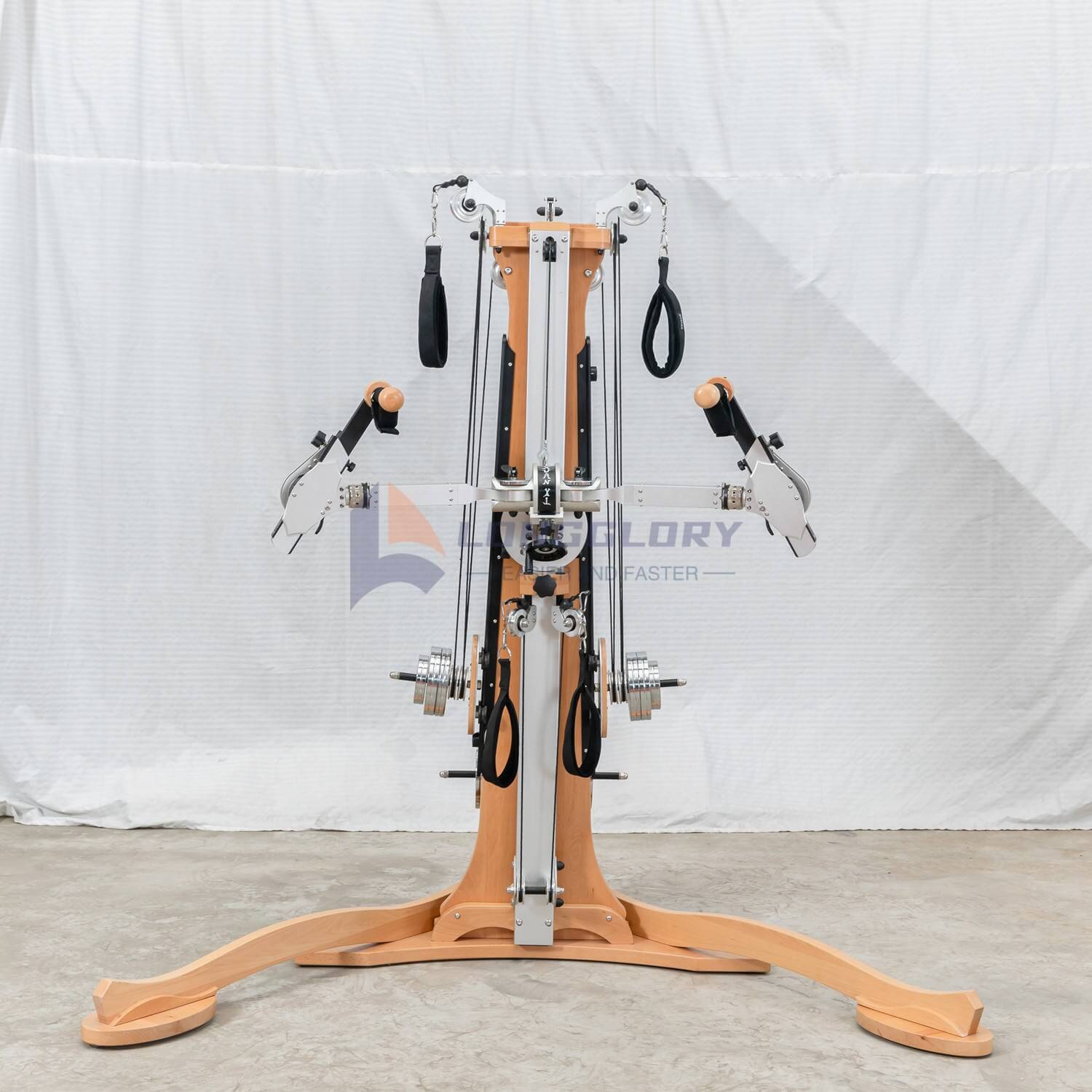 Beech Pilates Tower Reformer With Pulley